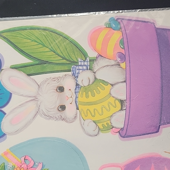 🐇💲1️⃣ 🐇 NEW🥚 Easter Cutouts 7 Pc Assorted Sz Dual Print Hanging Decorations - Picture 8 of 12